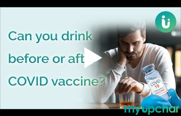 Can I have alcohol just before or after getting your COVID vaccine?